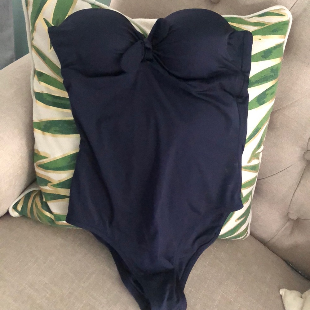 J. Crew strapless bathing suit